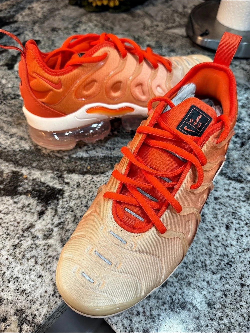 Nike Air VaporMax Plus "Creamsicle" Orange & Cream Sneakers